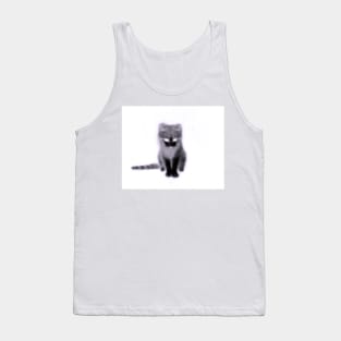 Abstract cat silhouette Tank Top